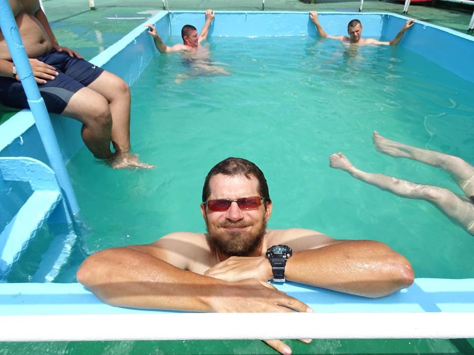 Basen z wodą morską